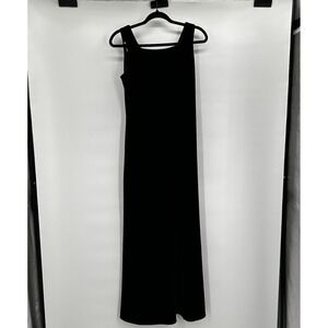 Vintage Rhapsody LTD Dress Womens 4 Brown Velvet‎ Maxi Sleeveless y2K Minimalist